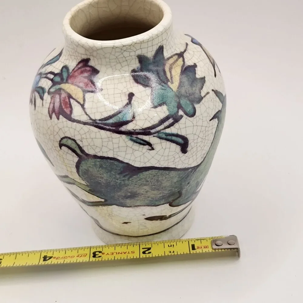 Pottery Barn Iznik Style Crackle Effect Deer Ceramic 5